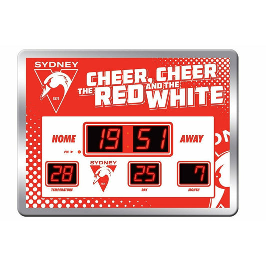 Sydney Swans LED Scoreboard Clock 