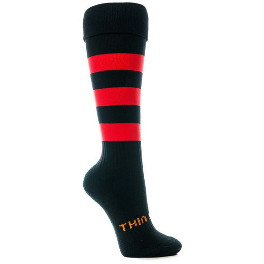 Thinskins Black/Red Hoops Sz: 12-14