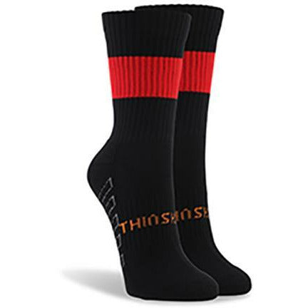 Short Thinskins Black/Red Hoops 