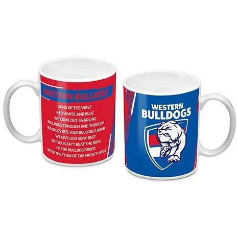 Western Bulldogs Logo & Song Mug  Western Bulldogs Logo & Song Mug