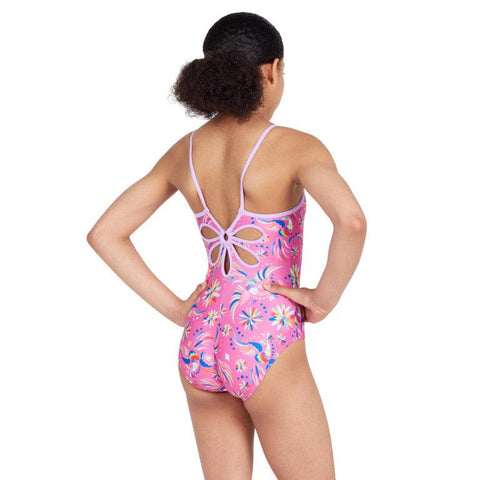 Zoggs Dreamcatcher Yaroomba Floral Girls One Piece  Zoggs Dreamcatcher Yaroomba Floral Girls One Piece