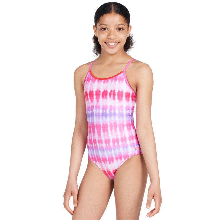 Zoggs Girls Sunset Haze Starback One Piece  Zoggs Girls Sunset Haze Starback One Piece
