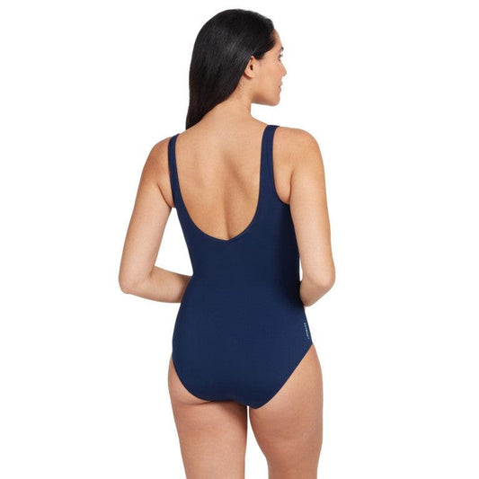 Zoggs Martinique Wrap Front One Piece 
