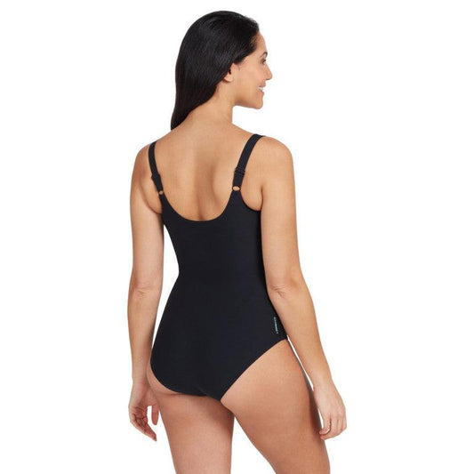 Zoggs Ocean Smoke Adjustable Scoopback One Piece