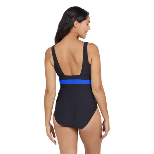 Zoggs Spring Blossom Square Back One Piece 