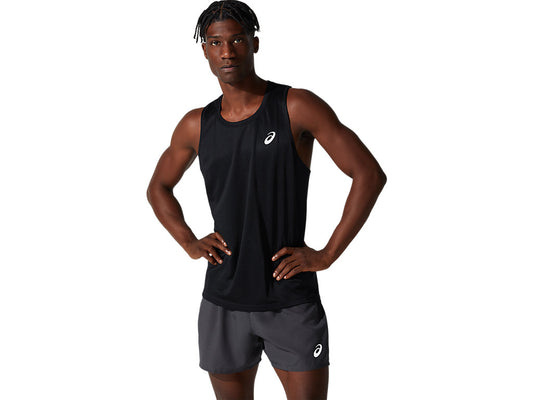 Asics Silver Mens Singlet