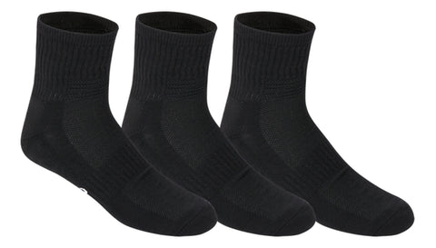 Pace Quarter Sock 3 Pack Performance Black / 8-11