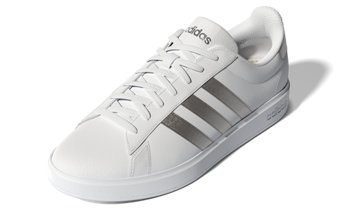 Grand Court Cloudfoam Lifestyle Court Comfort Shoes 5 / Ftwr White/Platin Met./Platin Met.