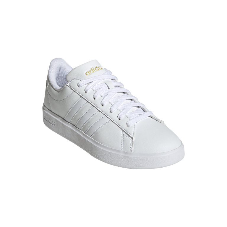 Grand Court Cloudfoam Lifestyle Court Comfort Shoes 5 / Ftwr White/Ftwr White/Gold Met.