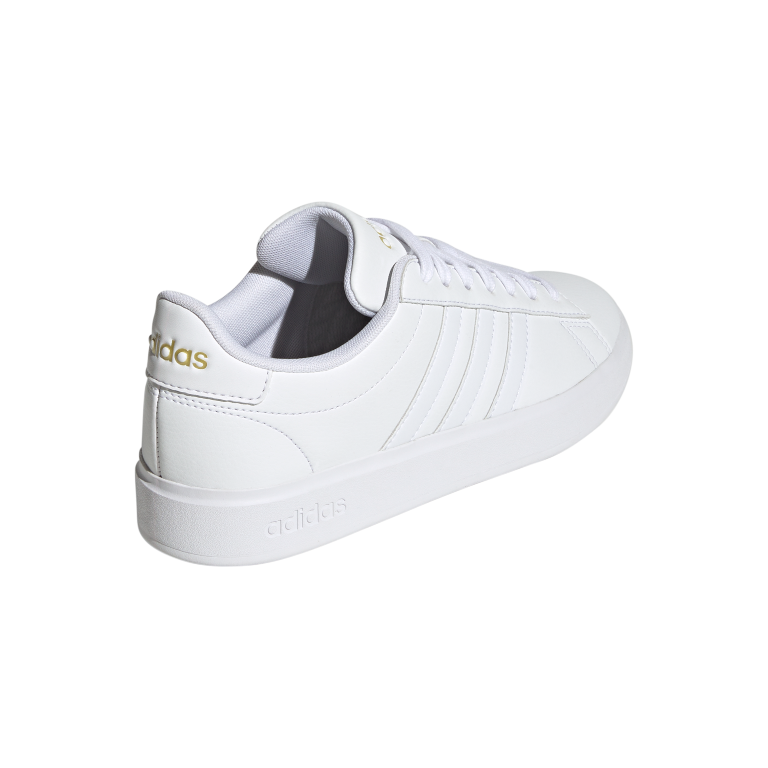 Grand Court Cloudfoam Lifestyle Court Comfort Shoes 5 / Ftwr White/Ftwr White/Gold Met.