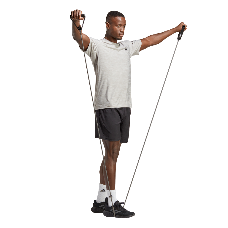 Train Essentials Stretch Training T-Shirt 2XL / Mgh Solid Grey/White/Black