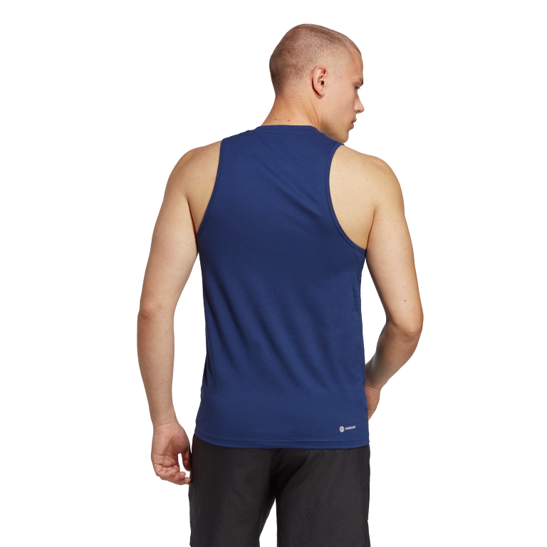 Train Essentials Feelready Training Sleeveless Tank Top 2XL / Dark Blue/White