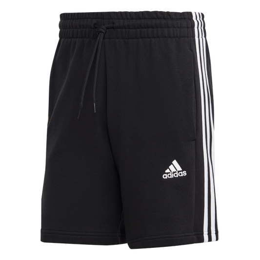 Essentials French Terry 3-Stripes Shorts 2XL / Black