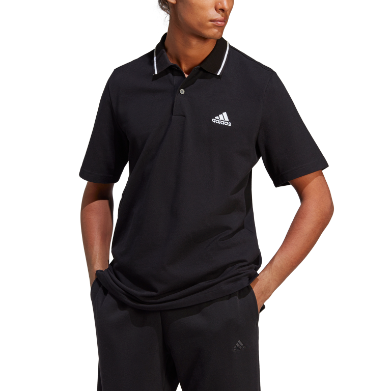 Essentials Piqué Small Logo Polo Shirt 2XL / Black