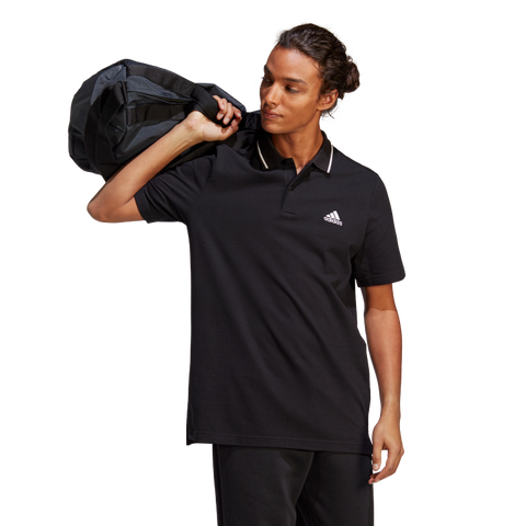 Essentials Piqué Small Logo Polo Shirt 2XL / Black