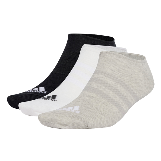 3-Stripes Cushioned Crew Socks 3 Pairs KL / Medium Grey Heather/White/Black