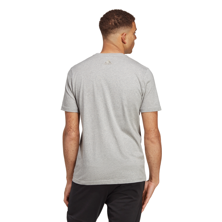 Essentials Single Jersey Linear Embroidered Logo T-Shirt 2XL / Medium Grey Heather