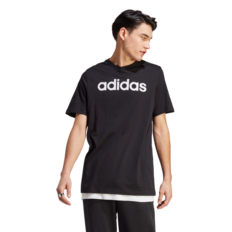 Essentials Single Jersey Linear Embroidered Logo T-Shirt 2XL / Black