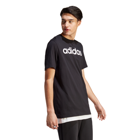 Essentials Single Jersey Linear Embroidered Logo T-Shirt 2XL / Black