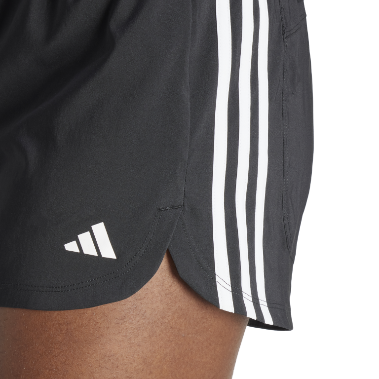 Pacer Training 3-Stripes Woven High-Rise Shorts 2XL3 / Black/White