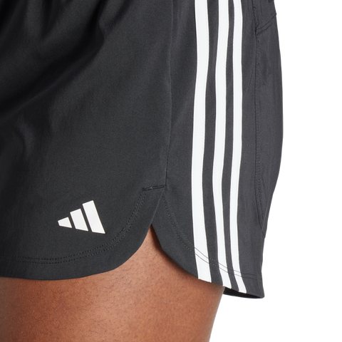 Pacer Training 3-Stripes Woven High-Rise Shorts 2XL3 / Black/White