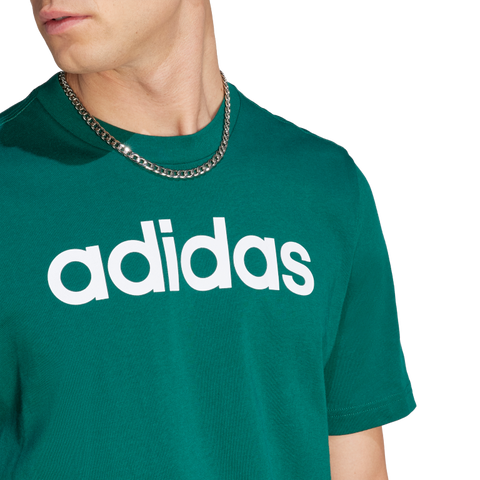 Essentials Single Jersey Linear Embroidered Logo T-Shirt 2XL / Collegiate Green