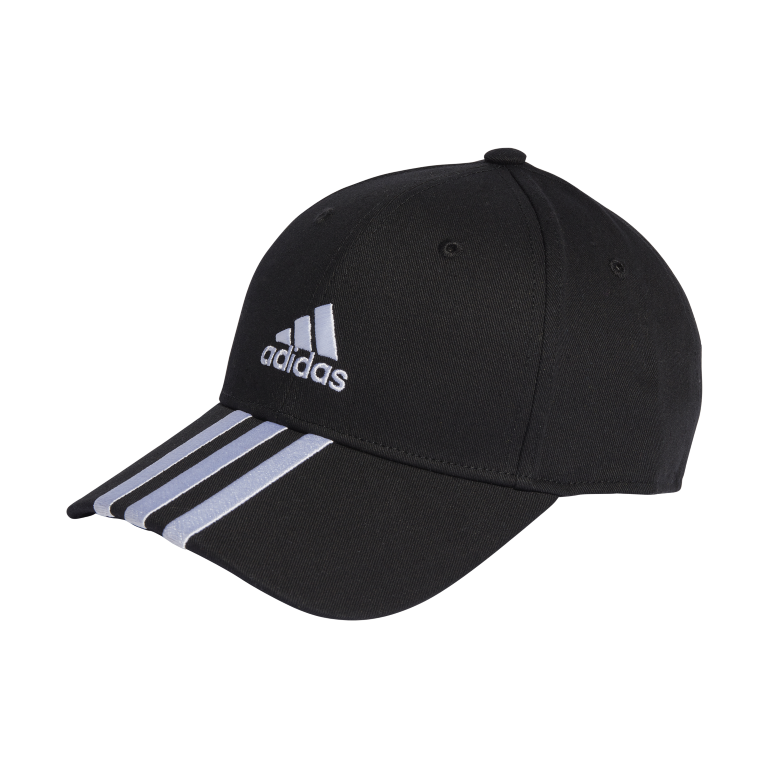 3-Stripes Cotton Twill Baseball Cap OSFC / Black/White