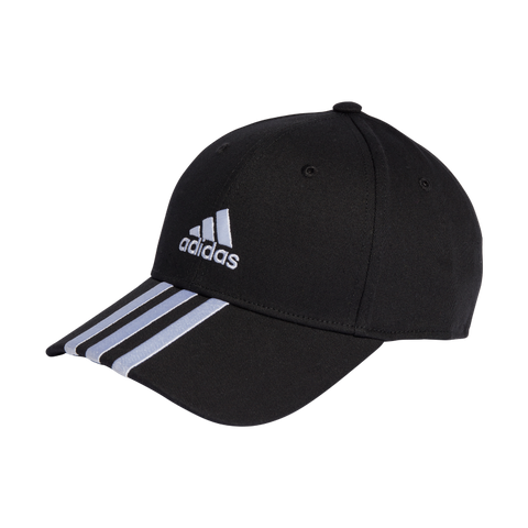 3-Stripes Cotton Twill Baseball Cap OSFC / Black/White