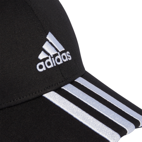 3-Stripes Cotton Twill Baseball Cap OSFC / Black/White