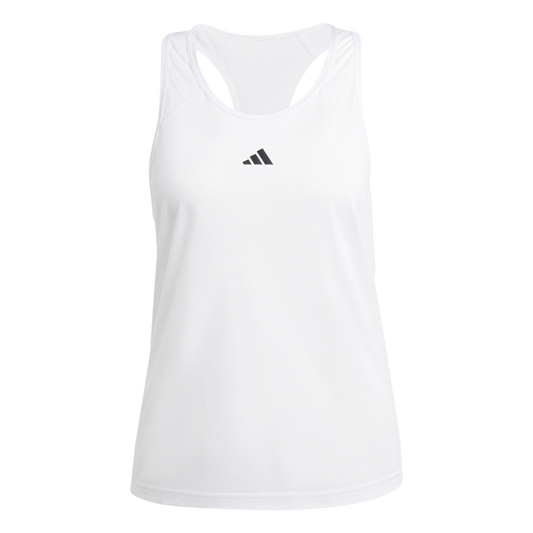 Train Essentials Minimal Branding Racerback Tank Top 2XL / White