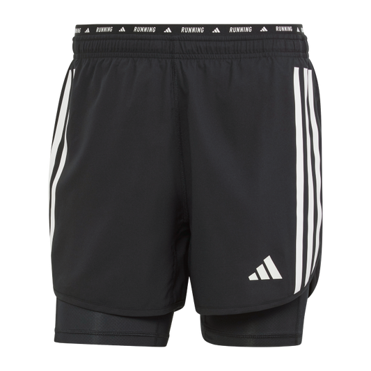 Own the Run 3-Stripes 2-in-1 Shorts 2XL / Black