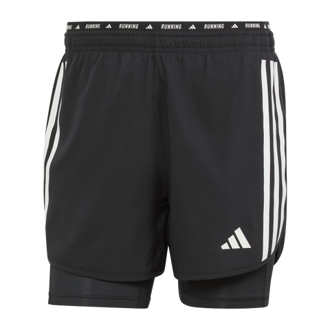 Own the Run 3-Stripes 2-in-1 Shorts 2XL / Black