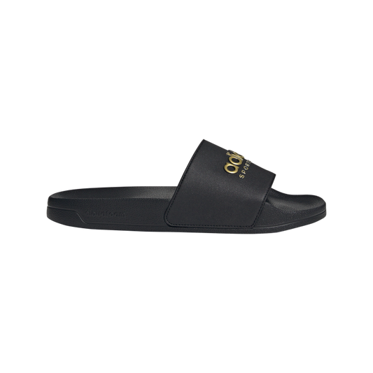 Adilette Shower Slides 4 / Core Black/Core Black/Matte Gold