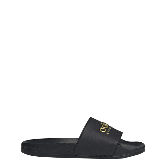 Adilette Shower Slides 4 / Core Black/Core Black/Matte Gold