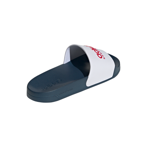 Adilette Shower Slides 4 / Ftwr White/Better Scarlet/Team Navy Blue 2