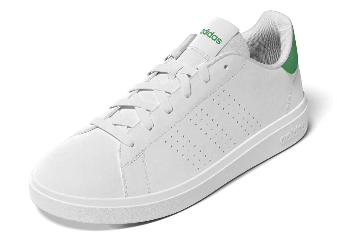 Advantage Base 2.0 Shoes Kids 4 / Ftwr White/Ftwr White/Green