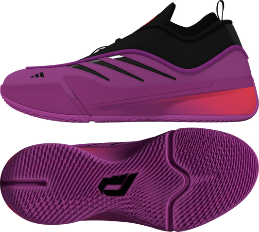 Lillard Dame 9 Low Trainers 4 / Purple Burst/Core Black/Solar Red