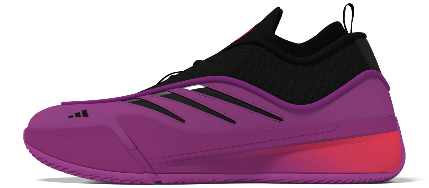 Lillard Dame 9 Low Trainers 4 / Purple Burst/Core Black/Solar Red