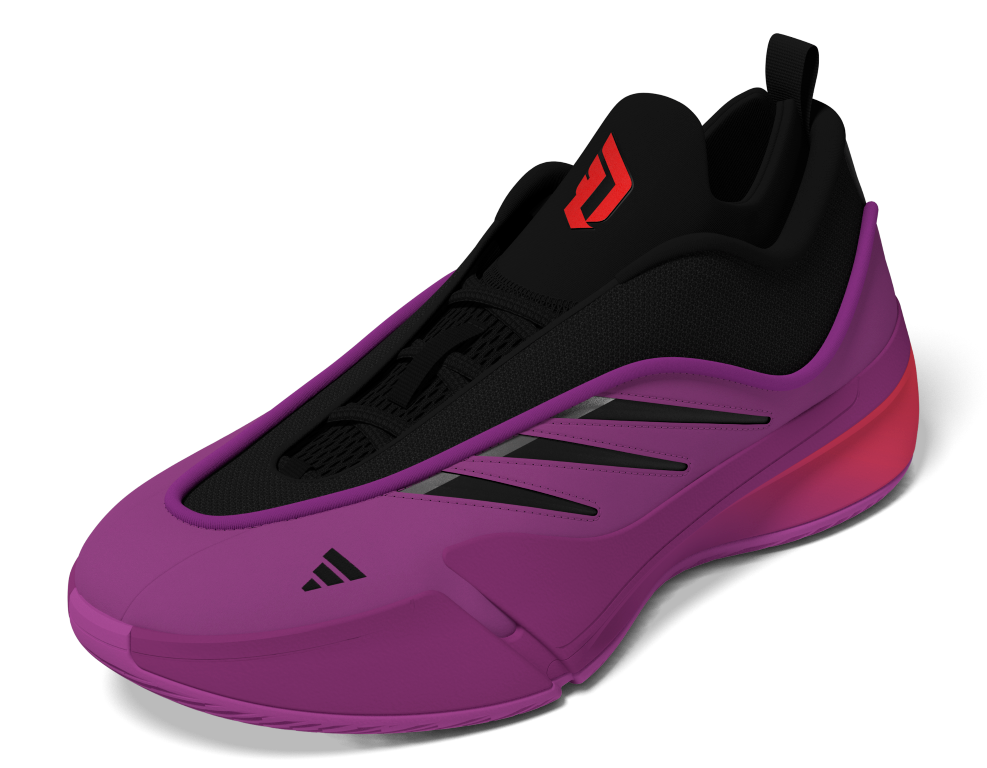 Lillard Dame 9 Low Trainers 4 / Purple Burst/Core Black/Solar Red