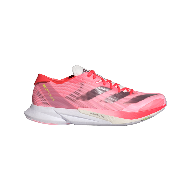 ADIZERO ADIOS 8 W 5 / Pink Spark/Aurora Met./Solar Red