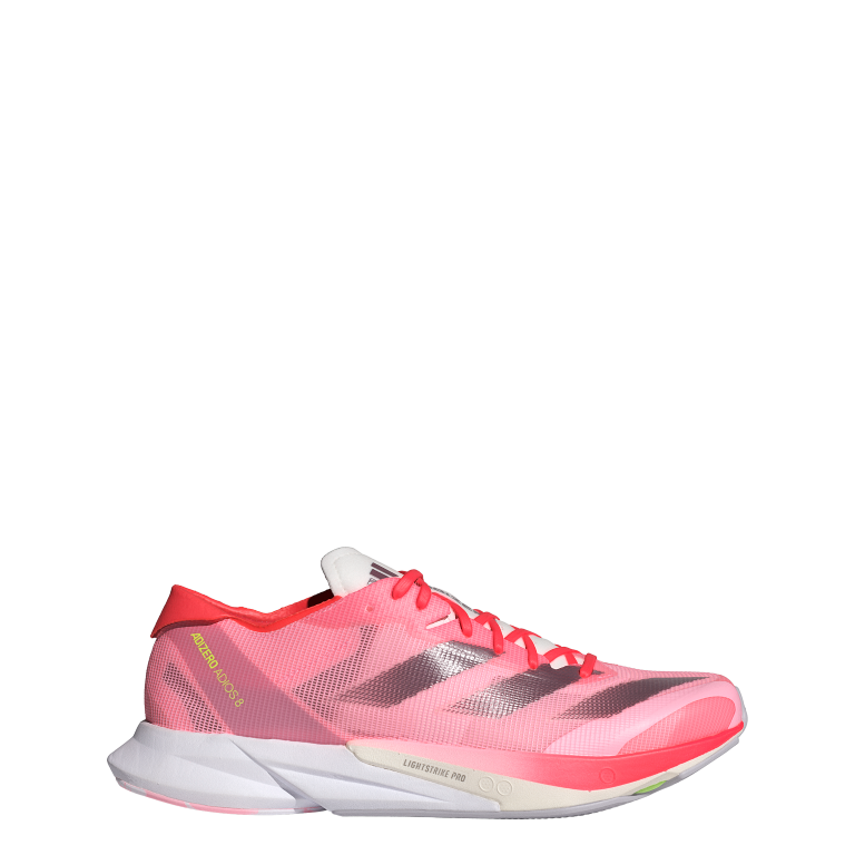 ADIZERO ADIOS 8 W 5 / Pink Spark/Aurora Met./Solar Red