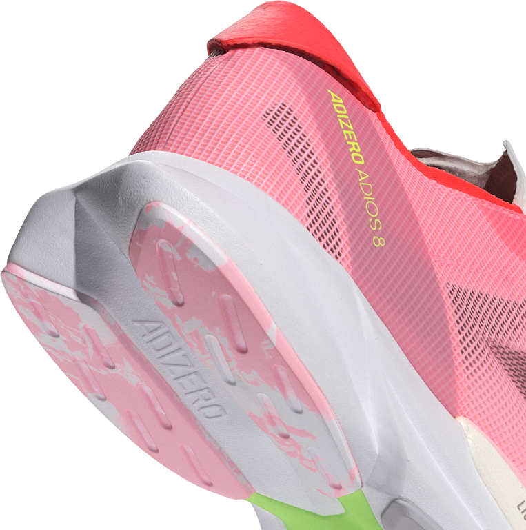 ADIZERO ADIOS 8 W 5 / Pink Spark/Aurora Met./Solar Red