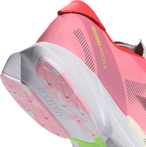 ADIZERO ADIOS 8 W 5 / Pink Spark/Aurora Met./Solar Red