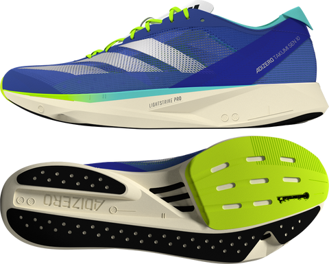 Adizero Takumi Sen 10 Shoes 7 / Cobalt Blue/Zero Met./Lucid Lemon