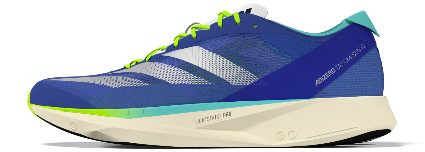 Adizero Takumi Sen 10 Shoes 7 / Cobalt Blue/Zero Met./Lucid Lemon