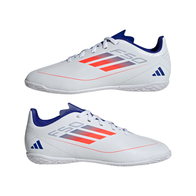 F50 Club Indoor Boots Kids 1 / Ftwr White/Solar Red/Lucid Blue