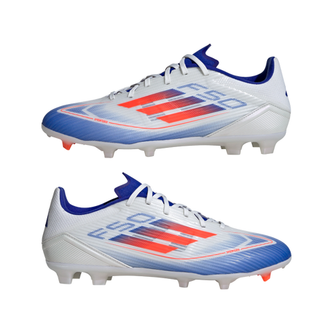 F50 League Firm/Multi-Ground Boots 4 / Ftwr White/Solar Red/Lucid Blue