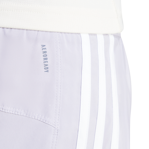 Pacer Training 3-Stripes Woven High-Rise Shorts 2XL3 / Glory Grey/White