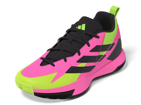 Cross Em Up Select Mid Trainers Kids 4 / Lucid Pink/Aurora Black/Lucid Lemon