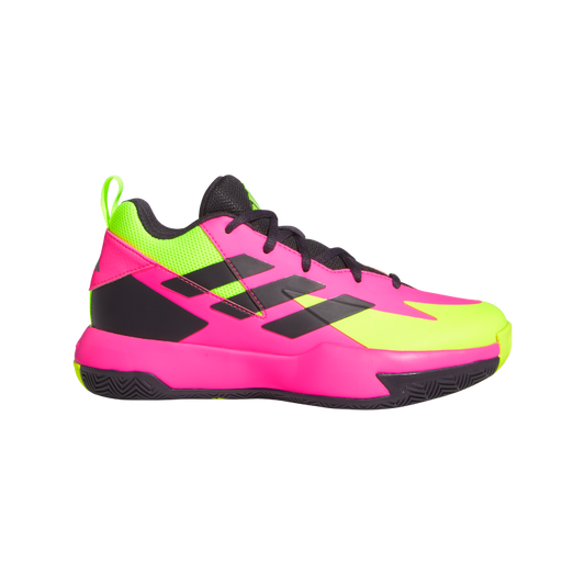 Cross Em Up Select Mid Trainers Kids 4 / Lucid Pink/Aurora Black/Lucid Lemon